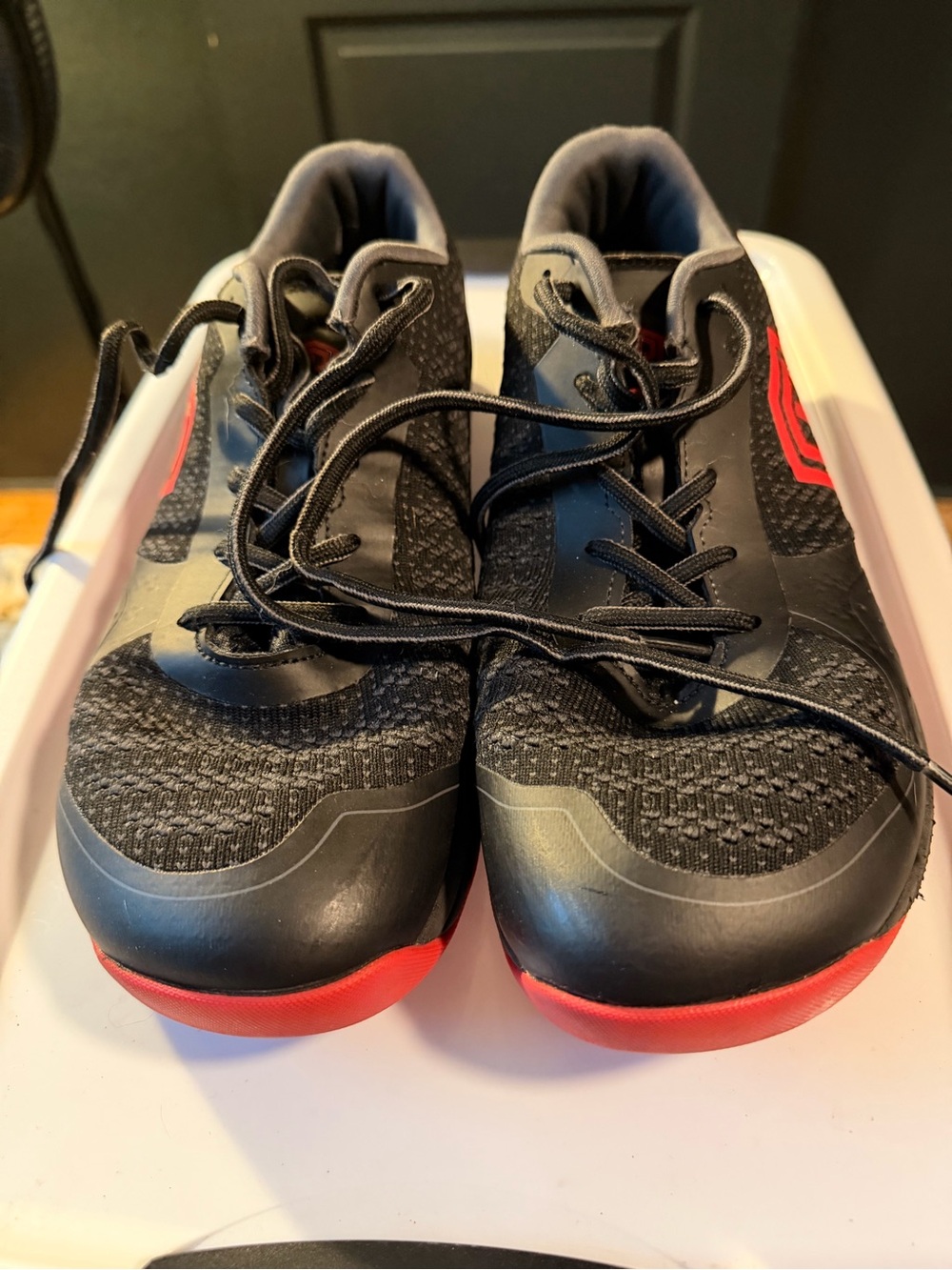 Born Primitive Men's Black Sneakers with Red Accents